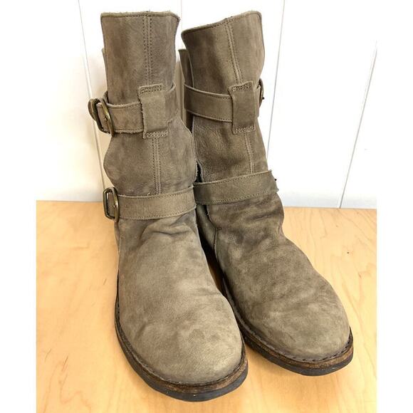 Fiorentini + Baker Eternity 713 Taupe‎ Suede Women's Boots Size 38/8 - Picture 2 of 11